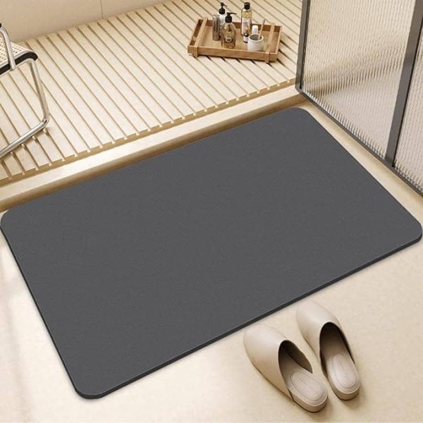 Alfombra de diatomita secado rápido absorbente para baño