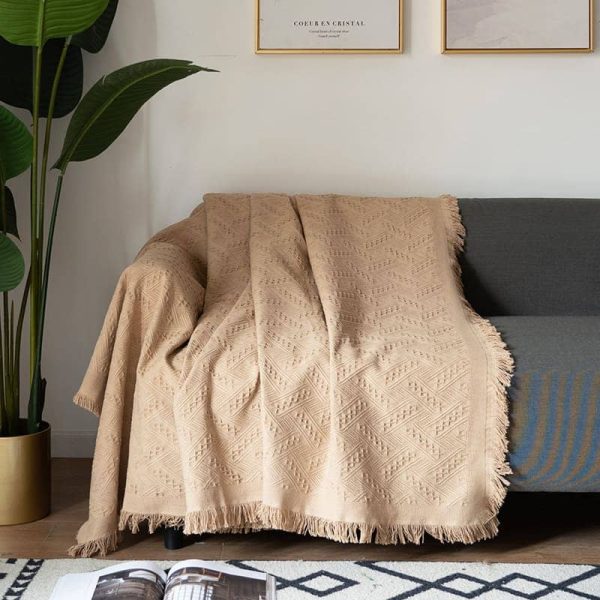 Manta para Sillón y Cama Beige + Tamaños - Imagen 2