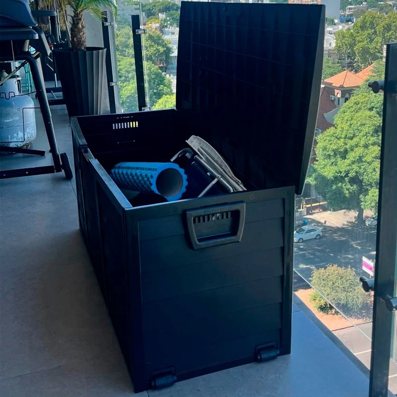 Caja baúl para exterior con ruedas - Imagen 2