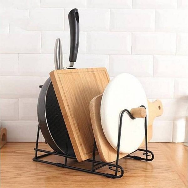 Estante Organizador de Cocina para Ollas y Tapas Triple