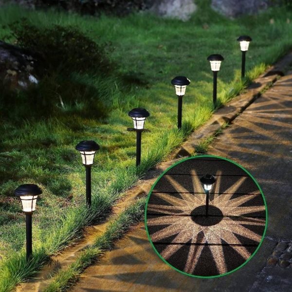 Farol estaca para jardin con energia solar 1 UNIDAD