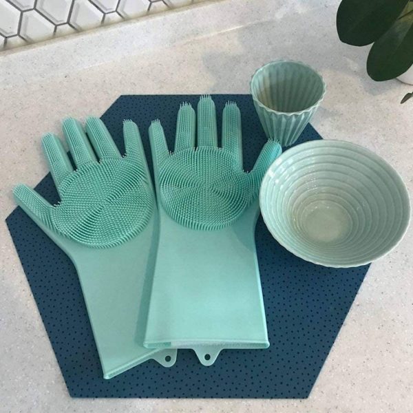 Guantes con esponja mágicos para lavar platos - Imagen 8
