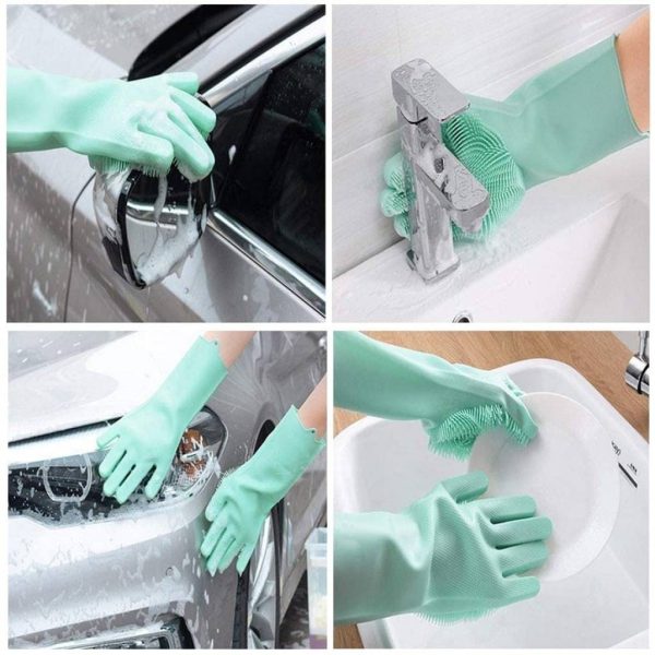 Guantes con esponja mágicos para lavar platos - Imagen 9