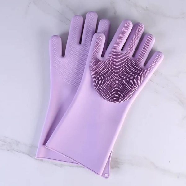 Guantes con esponja mágicos para lavar platos - Imagen 4