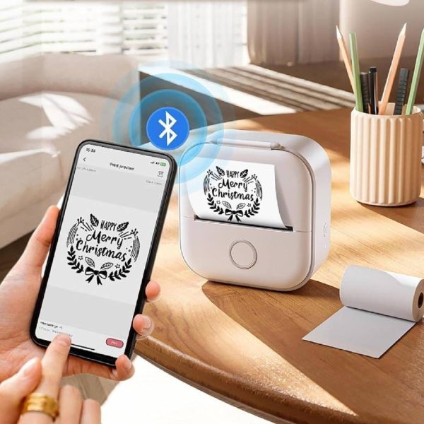 Mini impresora etiquetadora térmica portátil T02