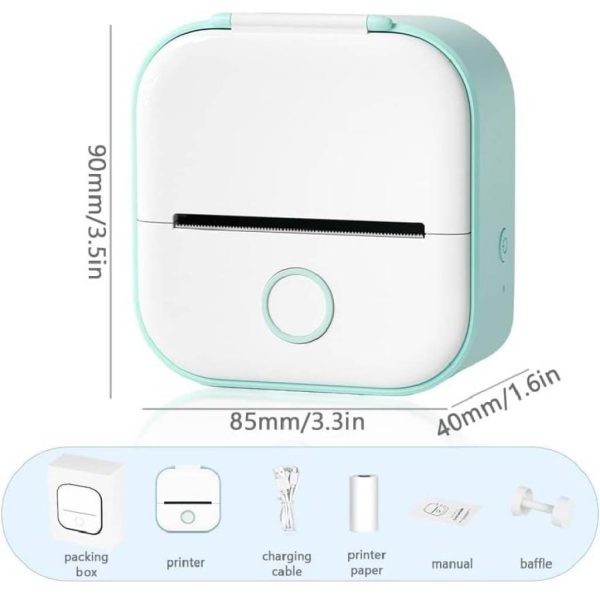 Mini impresora etiquetadora térmica portátil T02 - Imagen 7