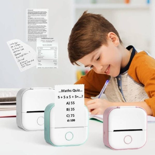 Mini impresora etiquetadora térmica portátil T02 - Imagen 8