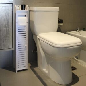 Mueble organizador con puertas y estantes para espacios reducidos