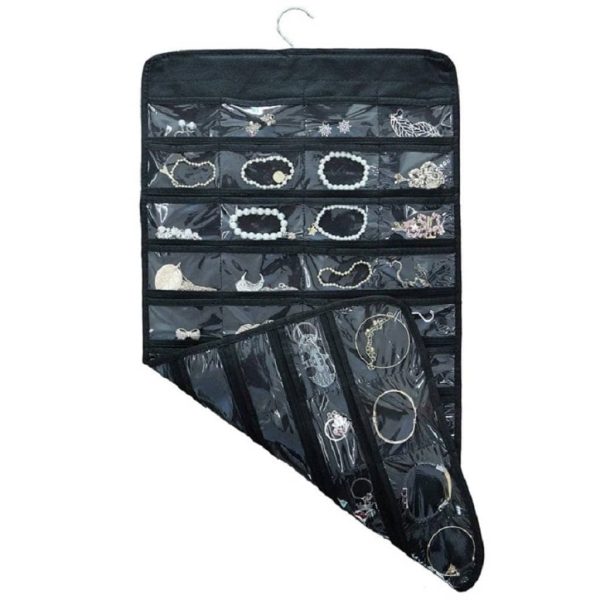 Organizador joyero colgante 80 compartimientos doble faz - Imagen 5