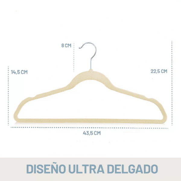 Percha de terciopelo antideslizante - Imagen 2