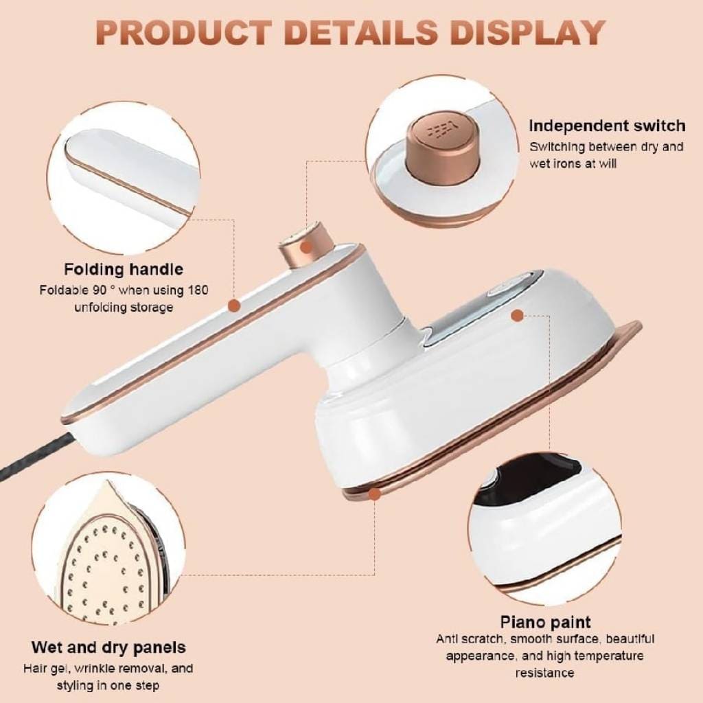 Plancha mini portátil anti arrugas - Imagen 6