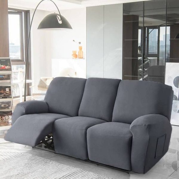 Funda sillón reclinable 3 cuerpos lisa