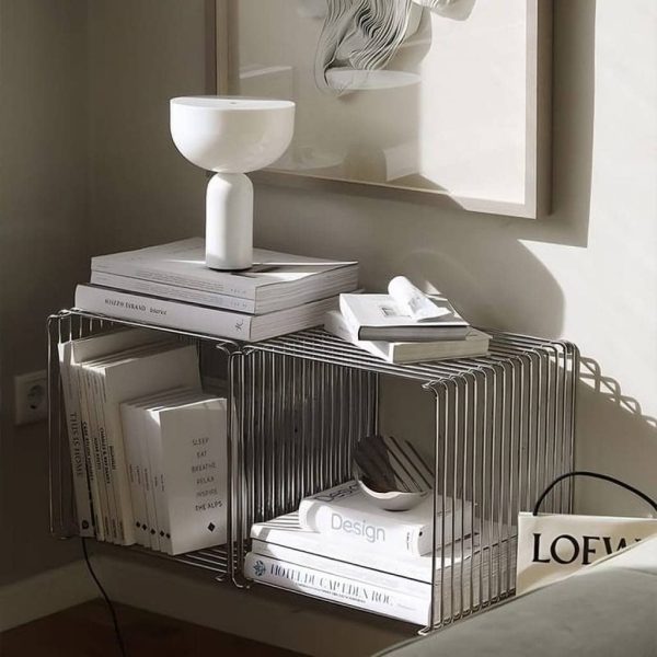 Cubo estante organizador de hierro - Imagen 8