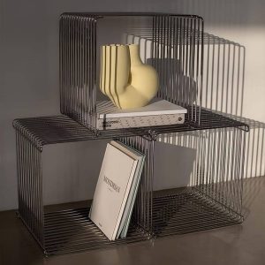 Cubo estante organizador de hierro