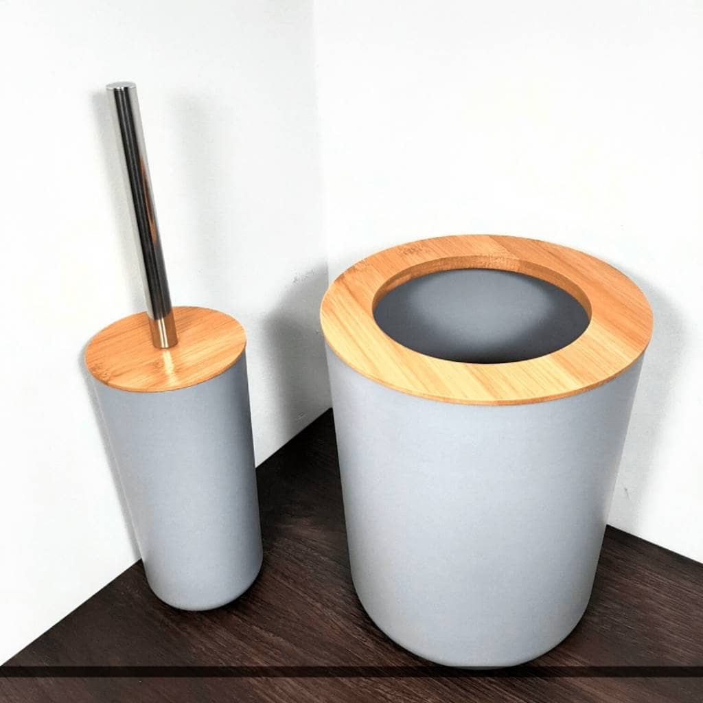 Juego de Accesorios para Baño 6 Piezas Bambú N - Imagen 7
