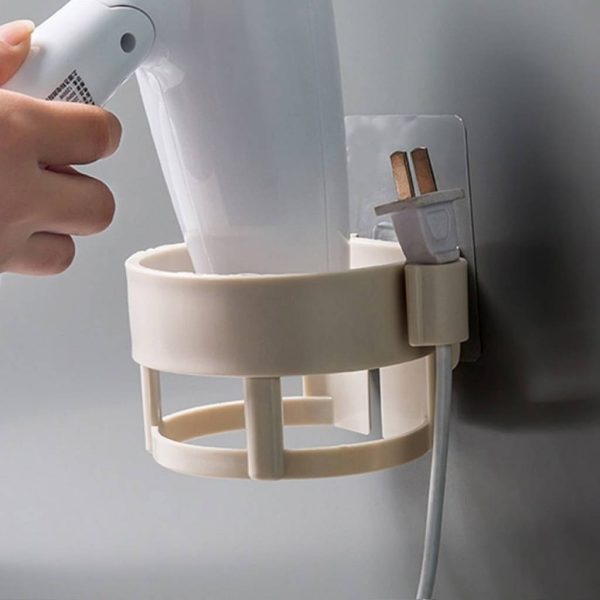 Soporte adhesivo para secador de pelo de pared - Imagen 2