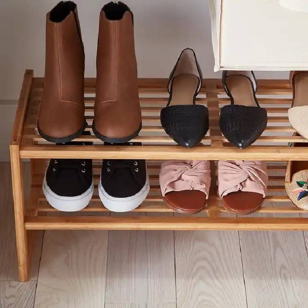 Zapatera 2 niveles de bambu - Imagen 3