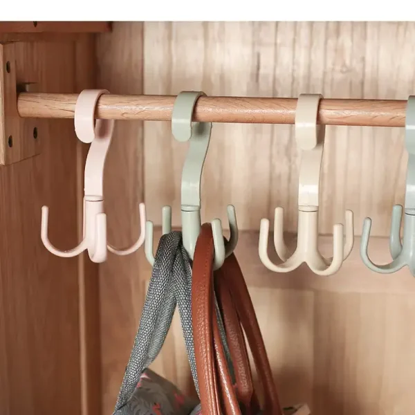Percha Gancho Giratorio Multifuncional Para Bufanda Y Bolsas - Imagen 2