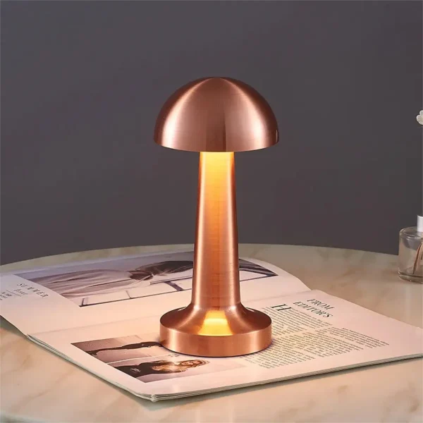 Lámpara De Mesa Portátil Recargable Usb Metalica Domus - Imagen 2