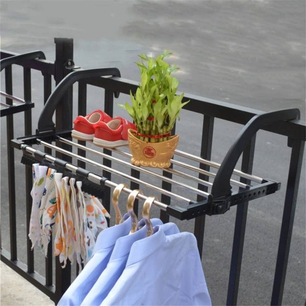 Rack Perchero Interior Exterior Para Secado Ropa Ajustable - Imagen 3