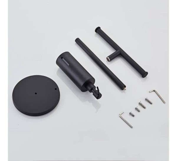 Dispensador De Jabón Acero Inoxidable Con Toallero - Imagen 6