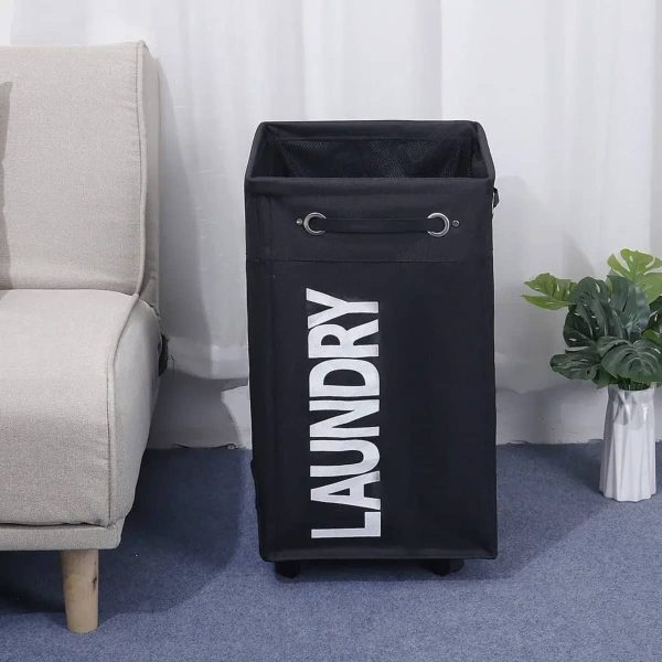 Cesto Para Ropa Sucia Ruedas Canasto Lavadero Movil Laundry