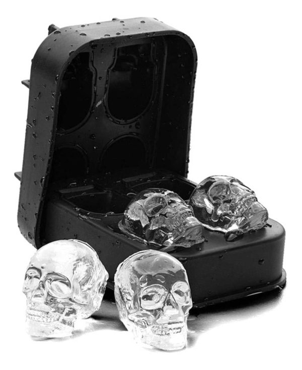 Hielera, Molde Hielo, Cubetera De Silicona Forma Calavera - Imagen 3