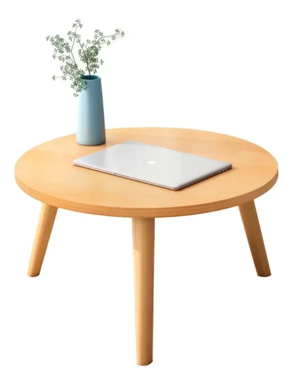Mesa Ratona Nórdica Living Minimalista Decoración Redonda - Imagen 3