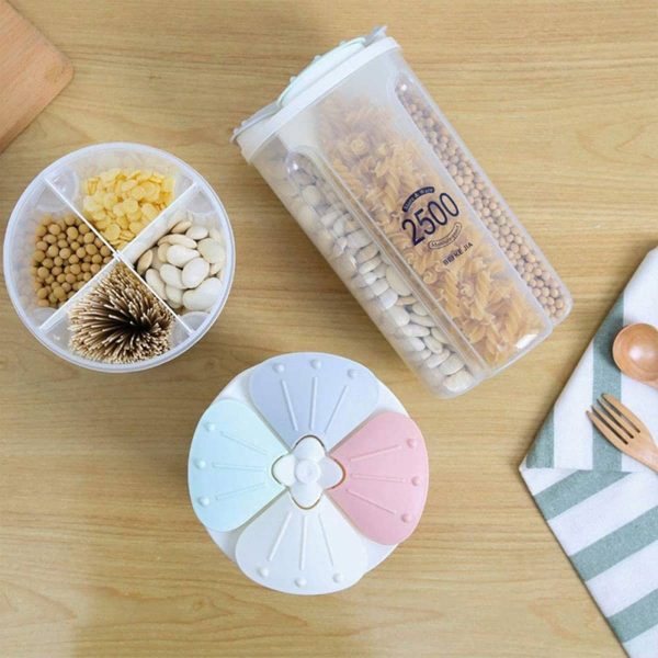 Dispensador Cereales Snacks 4 Compartimentos Removible- 2,5l - Imagen 4