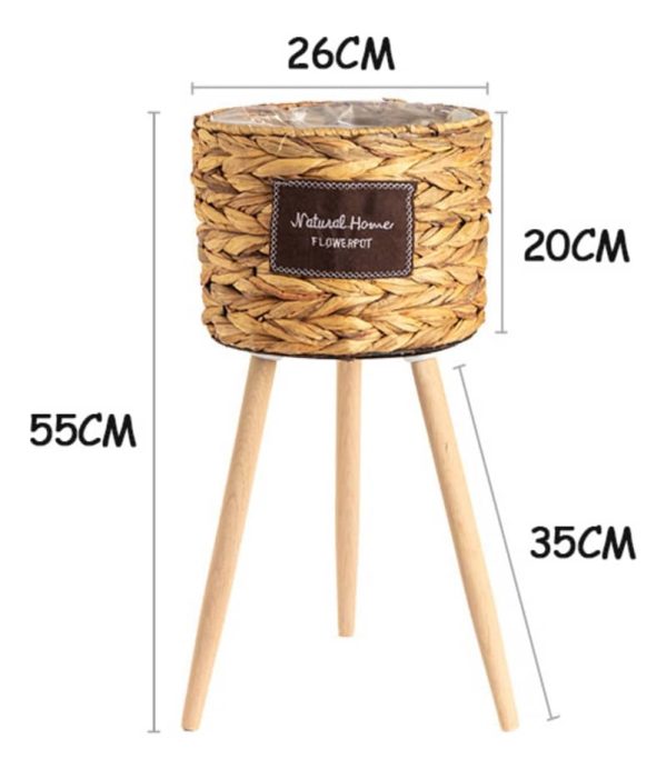 Porta Macetas Deco Estilo Boho Fabricado Mimbre - Imagen 6