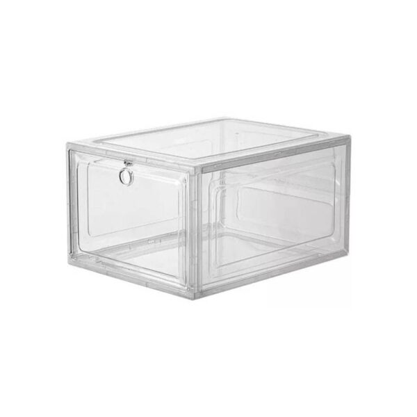 Caja zapatera apilable para ordenar zapatos dura - Imagen 6