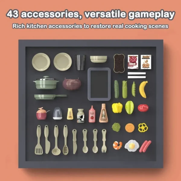 Juego De Cocina Set Completo Para Niñas Y Niños Infantil - Imagen 4