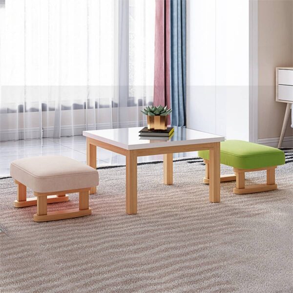 Mini Taburete Banquito Posa pies Patas De Madera