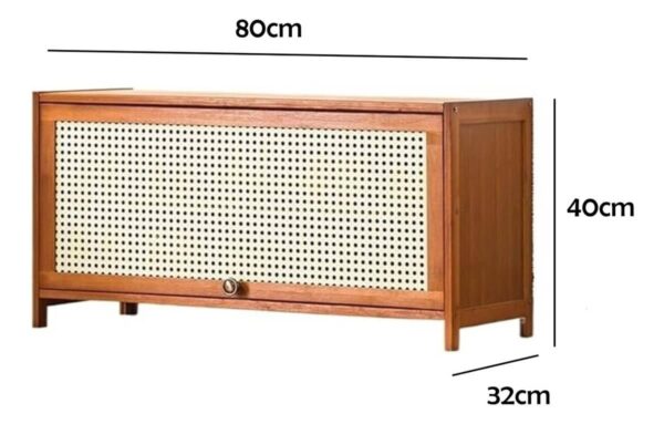 Mueble Rack Para Tv Living De Madera Con Cajón Retro - Imagen 3