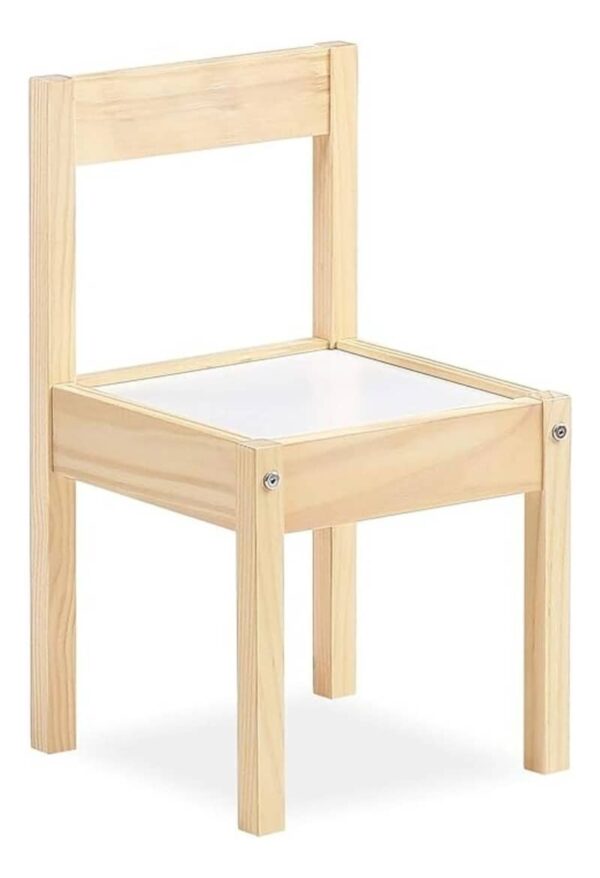 Juego De Mesa Y Dos Sillas Para Niños De Madera Básicas - Imagen 5