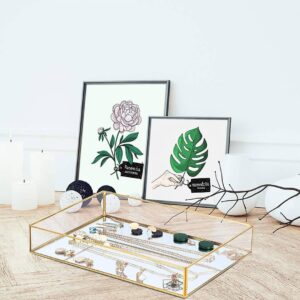 Set X2 Bandejas De Metal Para Organizar Maquillaje Joyas