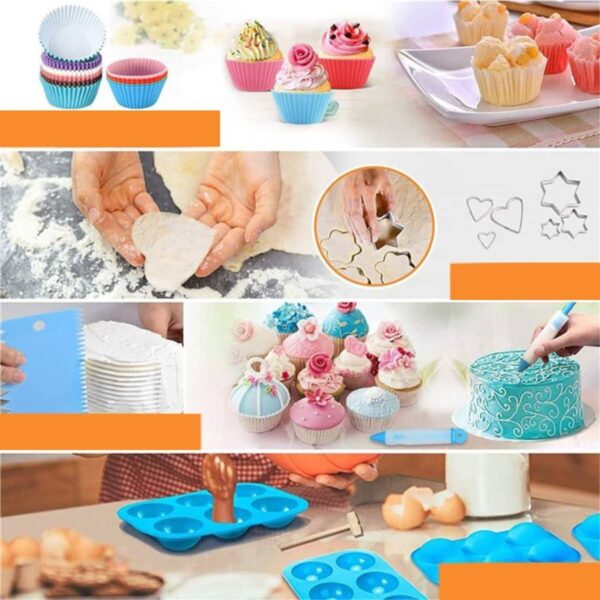 Kit Repostería Pastelería Completo 235 Piezas Incluye Maletín - Imagen 4