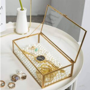 Organizador Joyero Caja Vidrio Estilo Nordico Decoracion