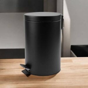 Tacho cesto de basura acero inoxidable 20L con tapa negro