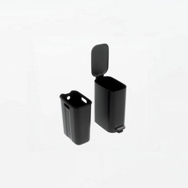 Tacho cesto de basura angosto acero inoxidable 16L - Imagen 6