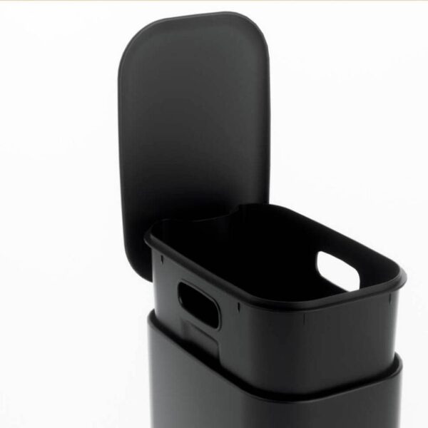 Tacho cesto de basura angosto acero inoxidable 16L - Imagen 4