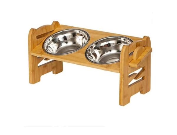 Soporte Doble Elevado Para Comederos De Mascotas Ajustable - Imagen 6