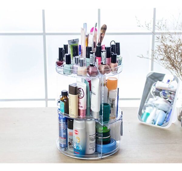 Organizador De Cosmeticos Glam Caddy – Maquillaje Giratorio