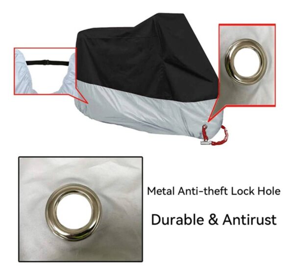 Funda Lona Para Moto Impermeable Anti Polvo Anti Lluvia - Imagen 3