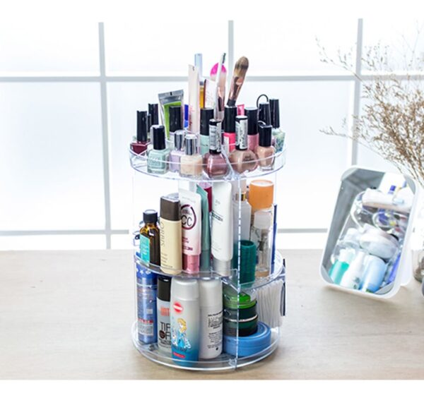 Organizador De Cosméticos 360 – Maquillaje Giratorio
