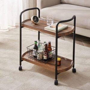 Carrito Organizador De Madera Con Ruedas Para Cocina Hogar