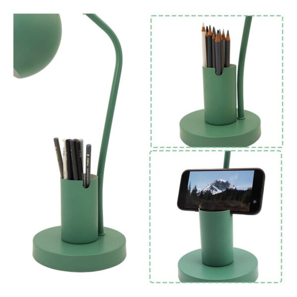 Lampara De Escritorio Luz Led Portatil Con Portalapices - Imagen 3