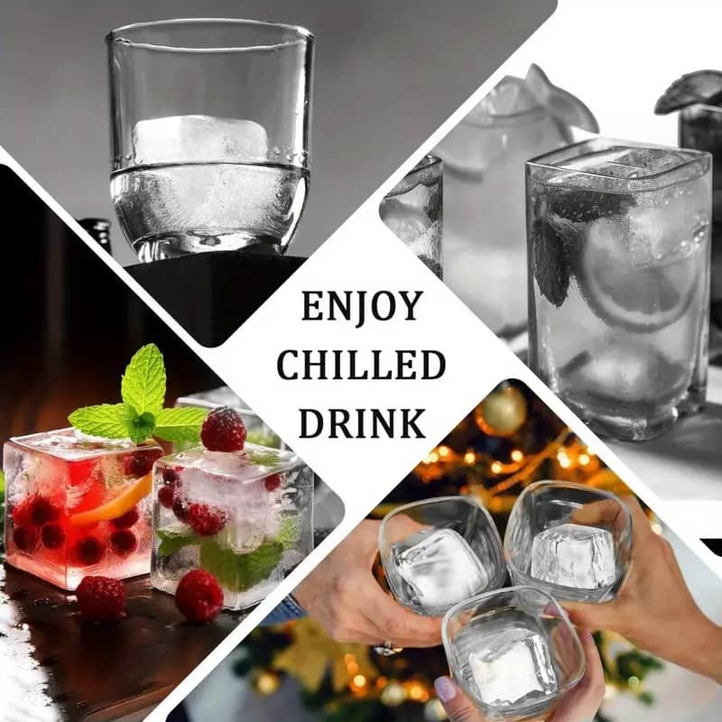 Cubetera hielera de silicona Cuadrados - Imagen 3