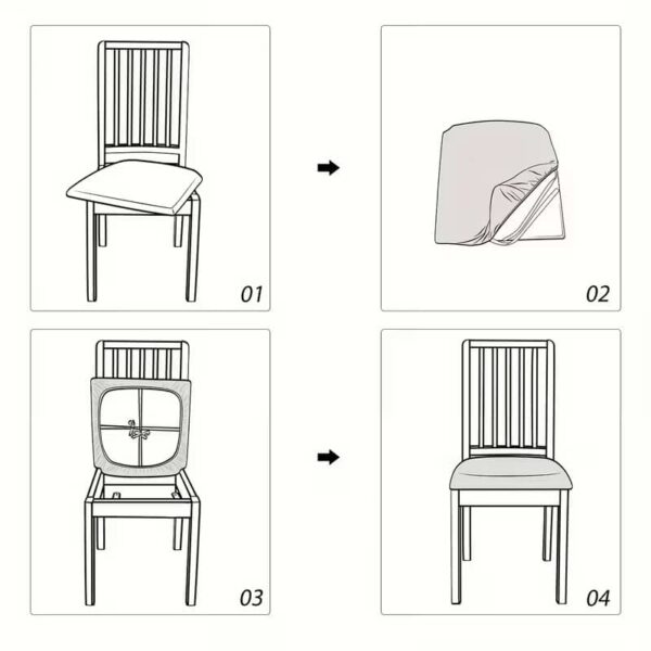 Funda de asiento almohadon para silla - Imagen 8