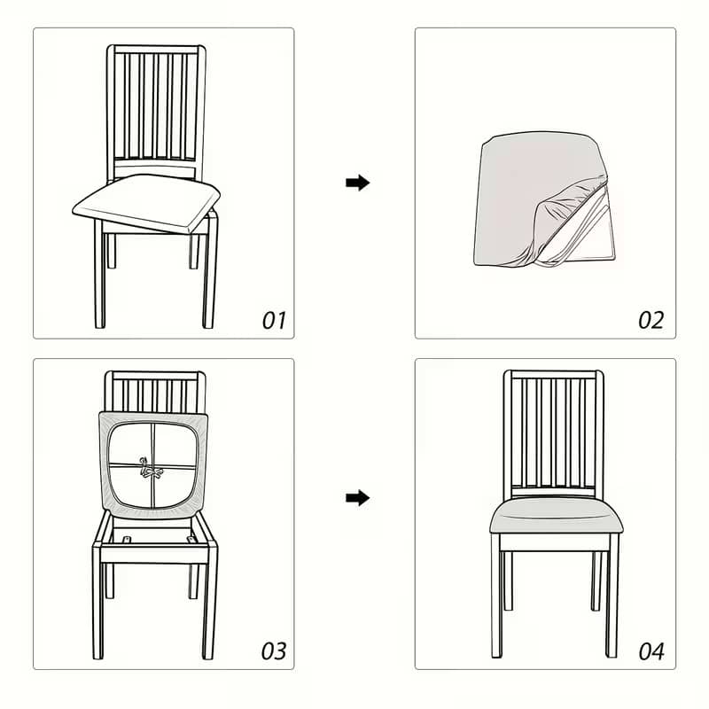 Funda de asiento almohadon para silla - Imagen 8